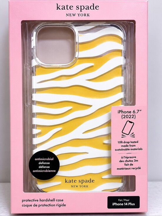 kate spade Other - Kate Spade New York Zebra Print Protective Hardshell Case iPhone 14 Plus NWOT
